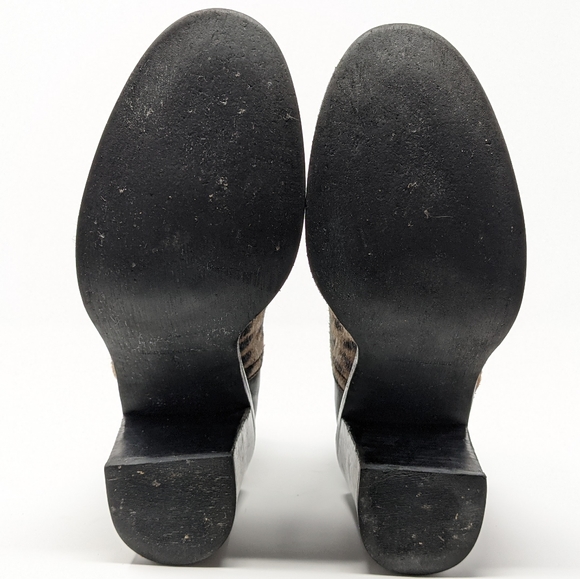 Madewell Larke Leopard Speckle Calf Hair Booties - Picture 3 of 8